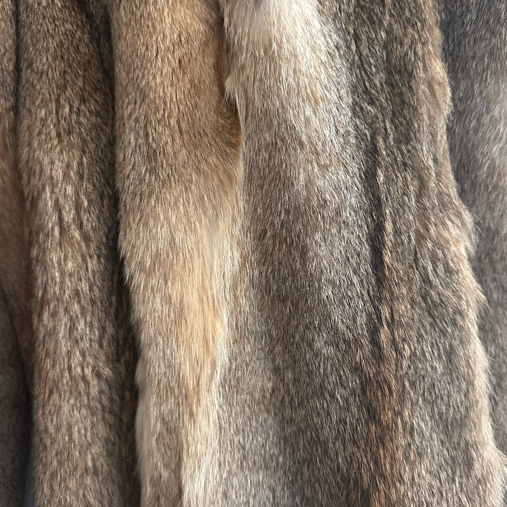 Authentic Rabbit Fur Coat - Picture 2 of 6